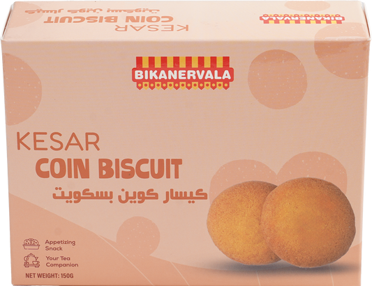 Bikanervala Kesar Coin Biscuit 150g