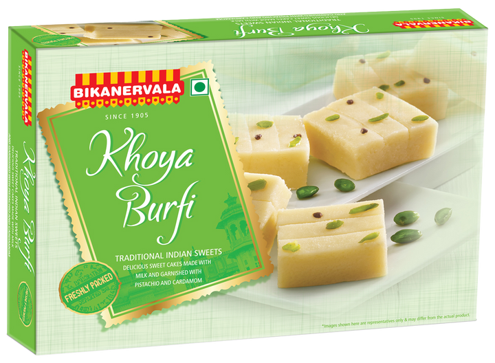 Bikanervala Traditional Khoya Burfi Sweet, 250g